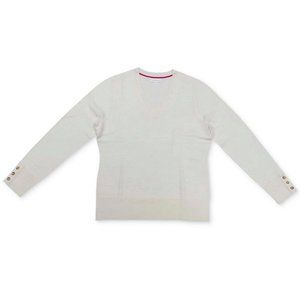 Charter Club V-Neck Button-Sleeve Sweater